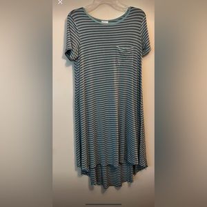 Striped LuLaRoe High-Low Midi Dress 🌸